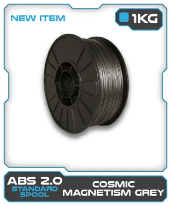 Picture of 1KG ABS2.0 Filament - Cosmic Magnetism Grey