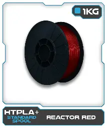 1KG HTPLA+ Filament - Reactor Red