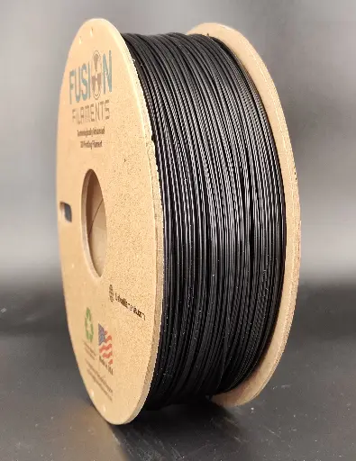 1KG ABS Gloss Filament - Carbon Rod Black by Fusion Filaments