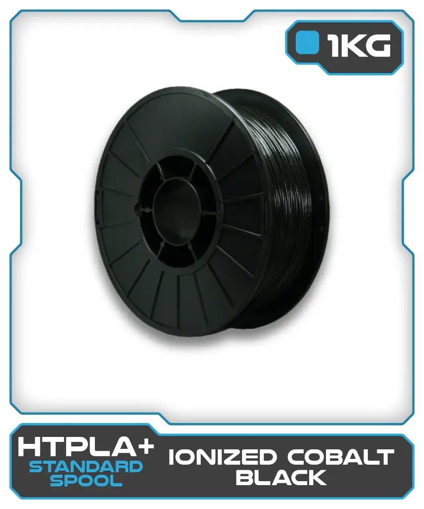 1KG HTPLA+ Filament - Ionized Cobalt Black