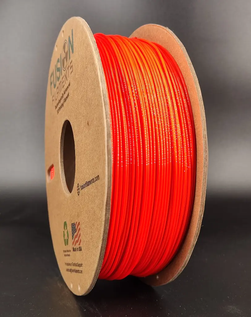 Fusion Filaments 1KG HTPET+ Filament - Radioactive Orange — 1.75mm / 1kg by Fusion Filaments