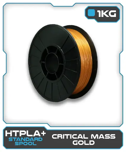 [870175CMG-G1P] 1KG HTPLA+ Filament - Critical Mass Gold