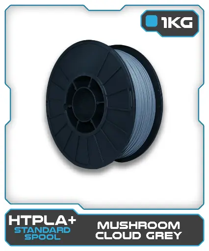 [870175MCG-G1P] 1KG HTPLA+ Filament - Mushroom Cloud Grey