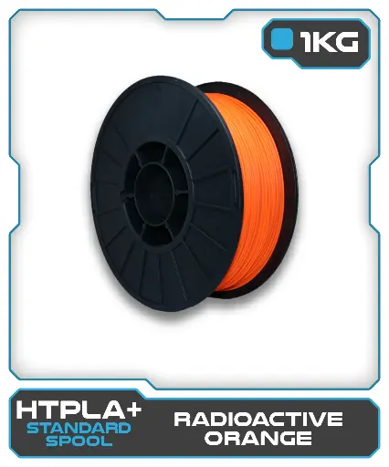 [870175RO-G1P] 1KG HTPLA+ Filament - Radioactive Orange