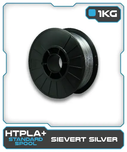 [870175SS-G1P] 1KG HTPLA+ Filament - Sievert Silver