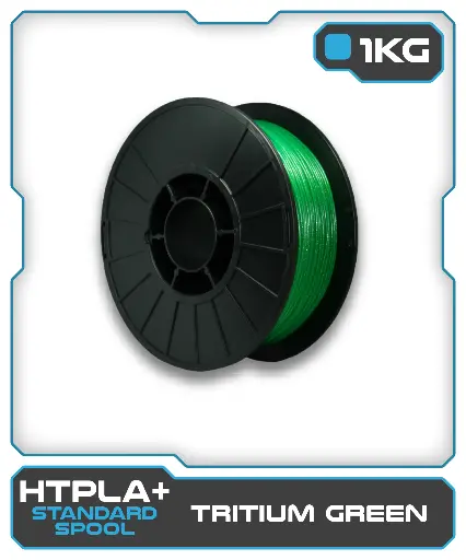 [870175TG-G1P] 1KG HTPLA+ Filament - Tritium Green